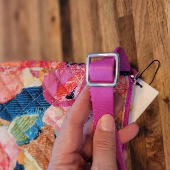 Vera Bradley Iconic RFID Mini Hipster Super Bloom Floral Print - Picture 12 of 14